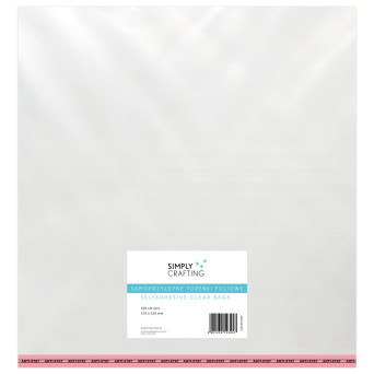 Torebki, woreczki foliowe z klejem - Simply Crafting - 31 x 32 cm, 500 szt.