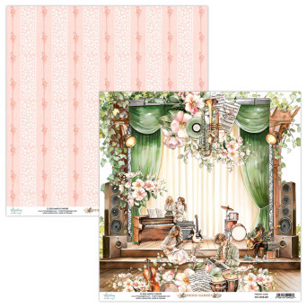 Papier do scrapbookingu 30,5 x 30,5 cm - Mintay - Music Garden 02