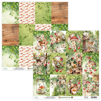Scrapbooking paper 30,5 x 30,5 cm - Mintay - Wildwood Secrets 06