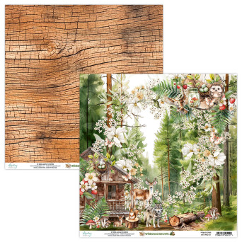 Scrapbooking paper 30,5 x 30,5 cm - Mintay - Wildwood Secrets 01