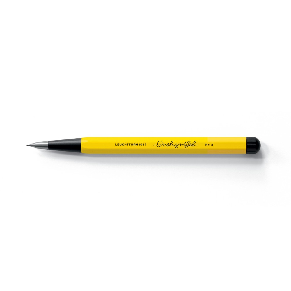 Drehgriffel Nr.2 Bauhaus pencil - Leuchtturm1917 - Lemon/Black, 0,7 mm, HB