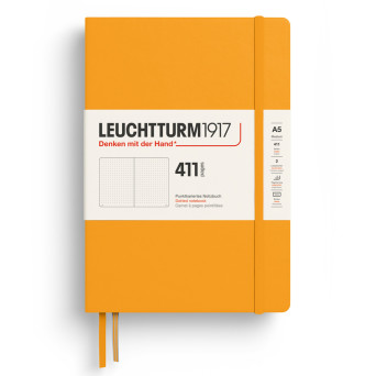 Dotted Notebook 411 A5 - Leuchtturm1917 - Rising Sun, hardcover, 80g/m2
