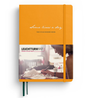 The 5 year memory book, Some lines a day A5 - Leuchtturm1917 - Rising Sun, hard cover