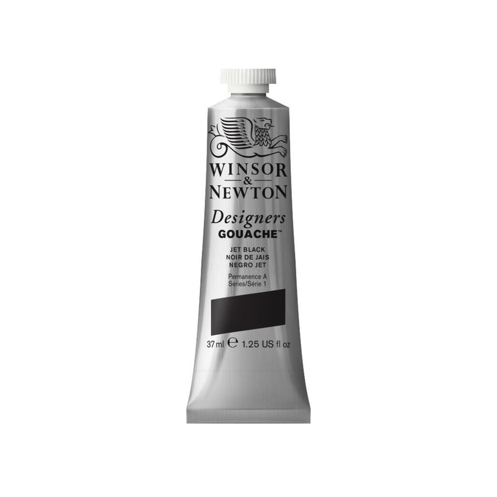 Designers Gouache paint - Winsor & Newton - Jet Black, 37 ml