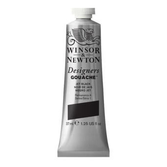 Designers Gouache paint - Winsor & Newton - Jet Black, 37 ml