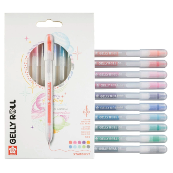 Set of Gelly Roll Stardust pens - Sakura - 0,45 mm, 10 pcs.
