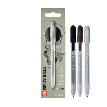 Zestaw długopisów żelowych Gelly Roll Special 3B - Sakura - 0,45 mm, 3 szt.