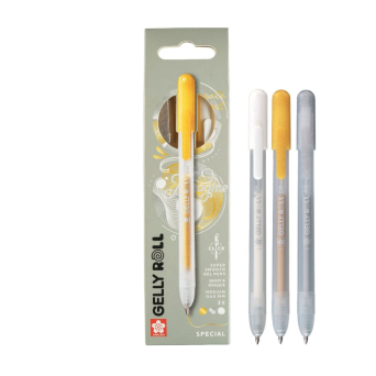 Zestaw długopisów żelowych Gelly Roll Special 3A - Sakura - 0,45 mm, 3 szt.