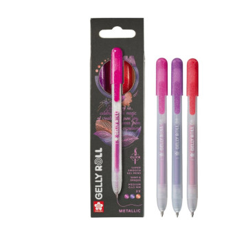 Set of Gelly Roll Metallic pens 3C - Sakura - 0,45 m, 3 pcs.