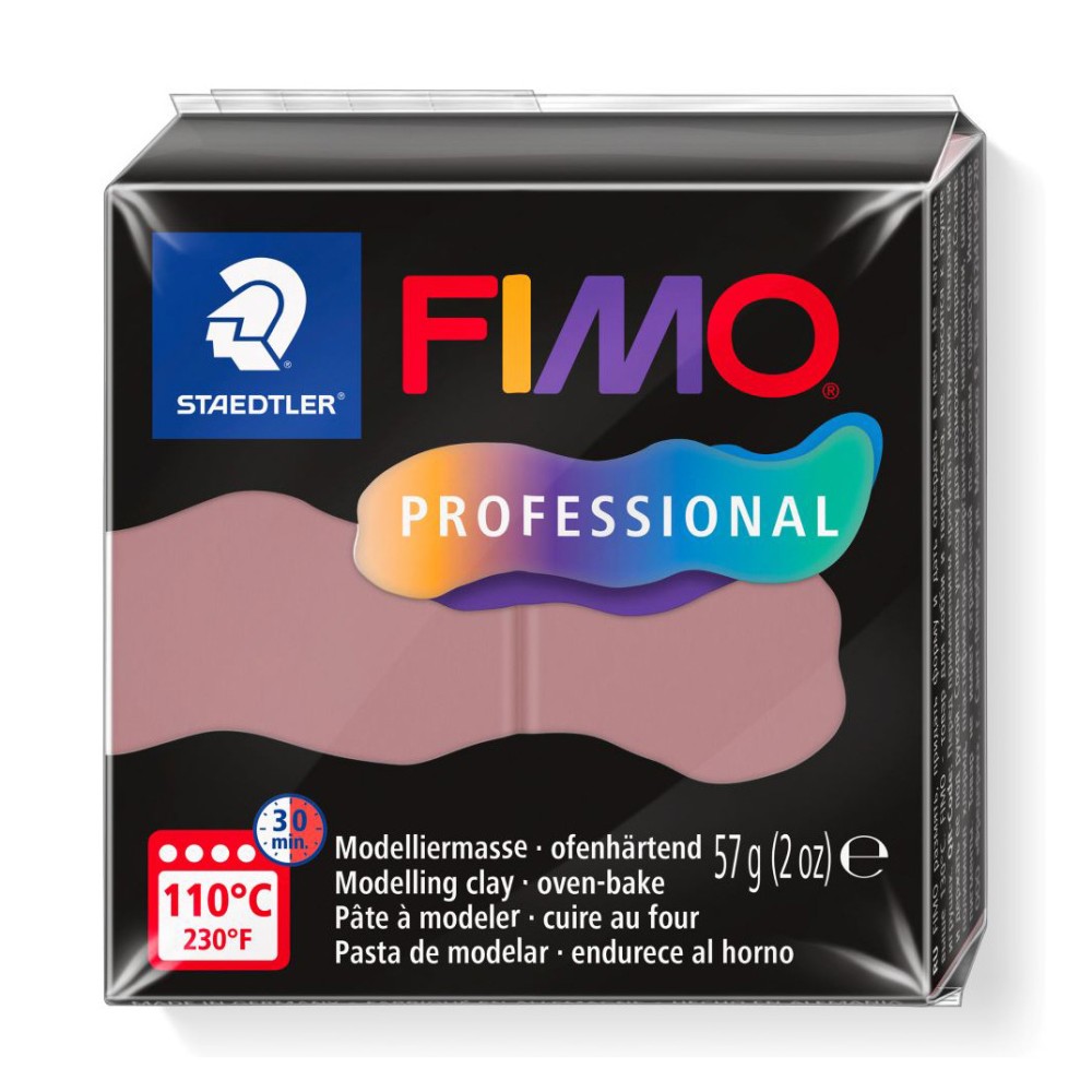 Masa termoutwardzalna Fimo Professional - Staedtler - brudny róż, 57 g