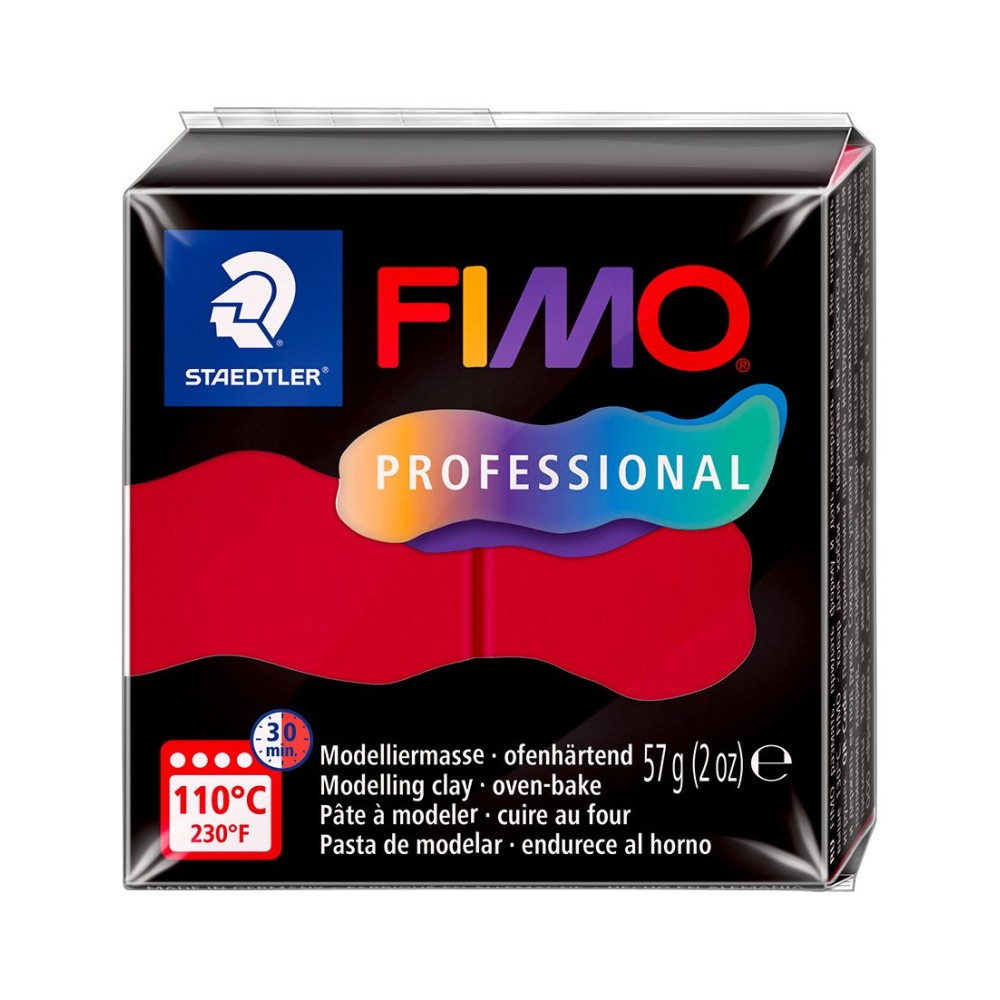 Masa termoutwardzalna Fimo Professional - Staedtler - karminowa, 57 g
