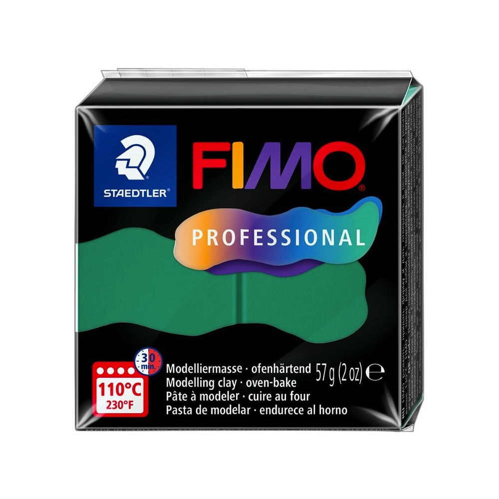 Masa termoutwardzalna Fimo Professional - Staedtler - zielona, 57 g