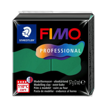 Masa termoutwardzalna Fimo Professional - Staedtler - zielona, 57 g
