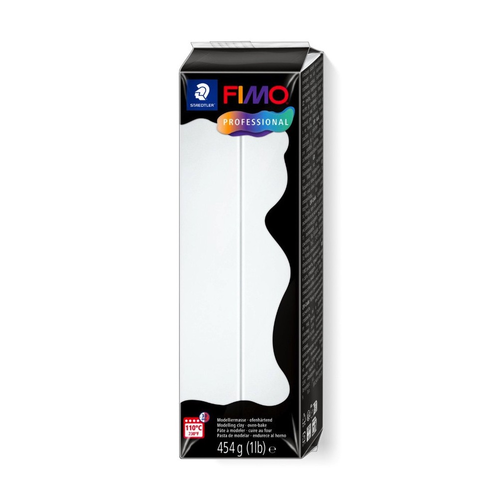 Masa termoutwardzalna Fimo Professional - Staedtler - biała, 454 g
