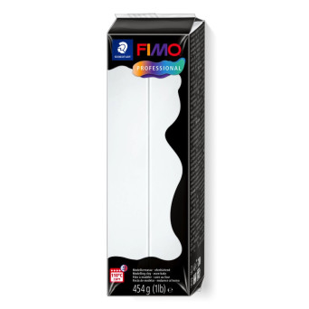 Masa termoutwardzalna Fimo Professional - Staedtler - biała, 454 g