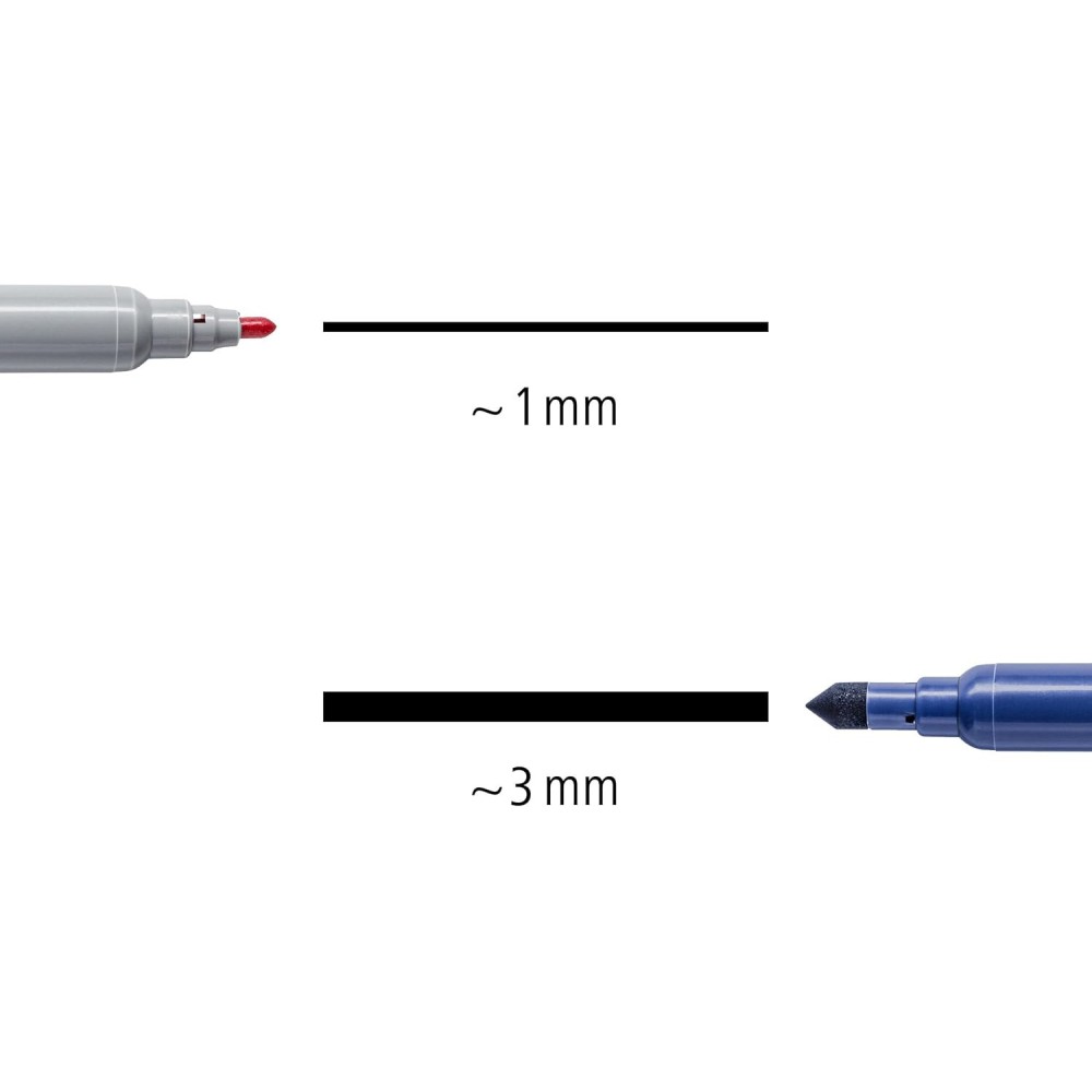 Zestaw dwustronnych pisaków Twin Color - Staedtler - jasne, 6 szt.