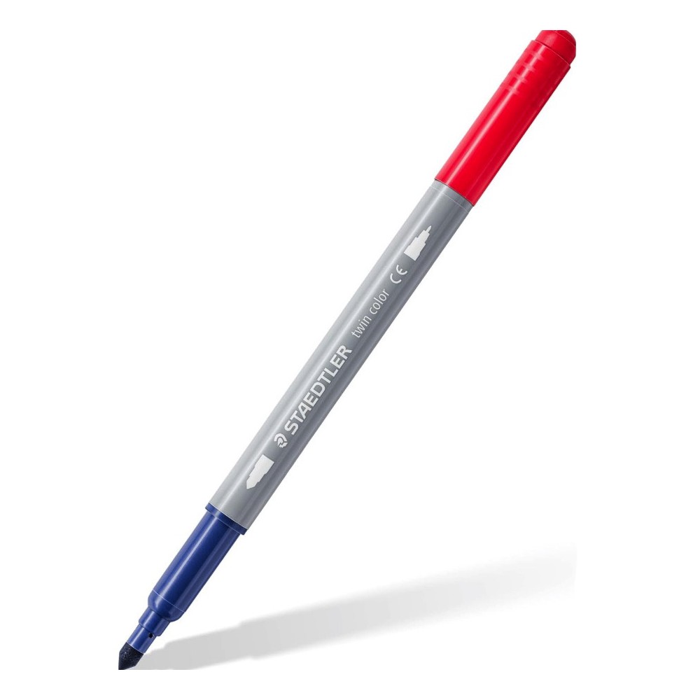 Set of double-sided Twin Color pens - Pentel - dark, 6 pcs.