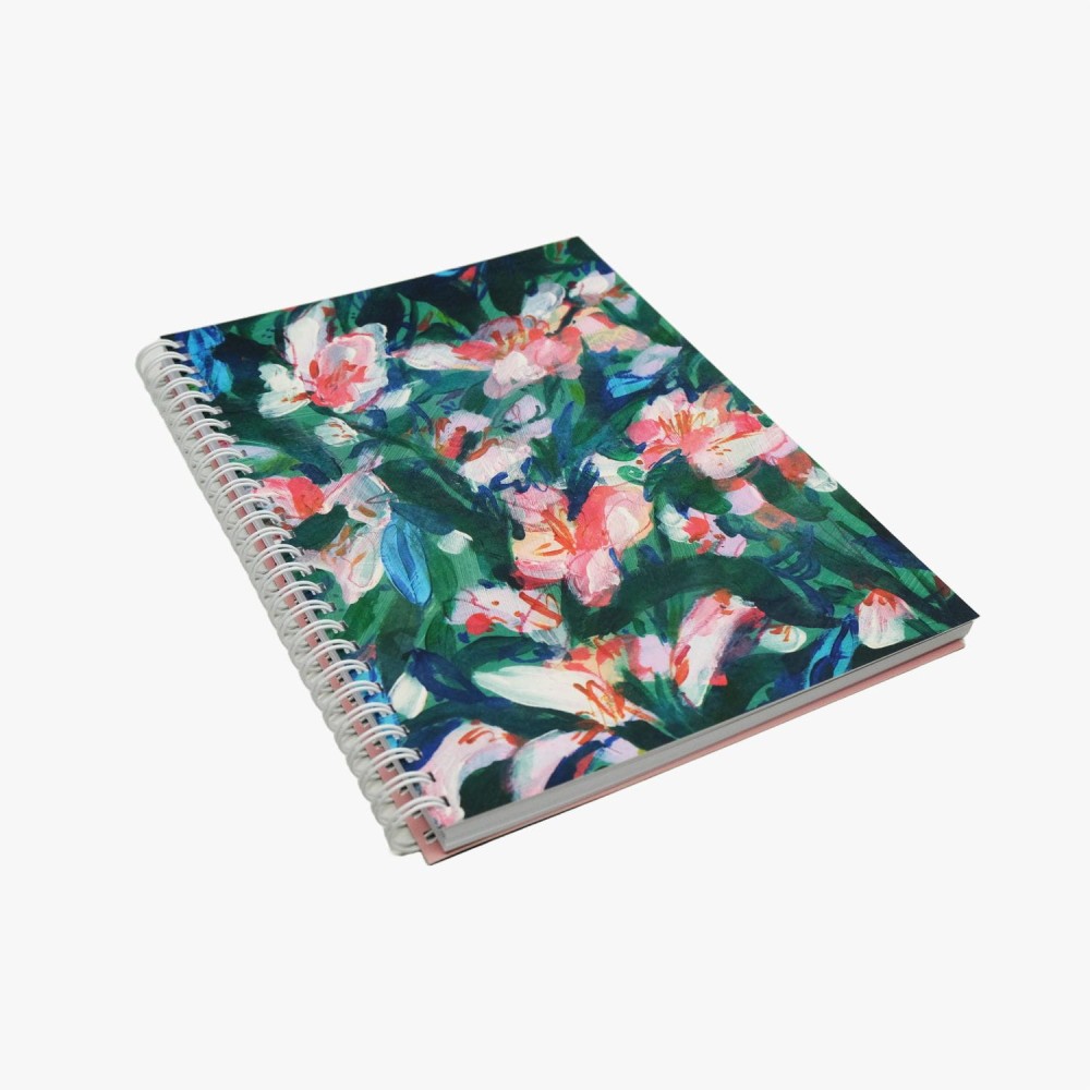 Kołozeszyt w kropki Spring Flowers B5 - Devangari - miękka okładka, 120 g/m2