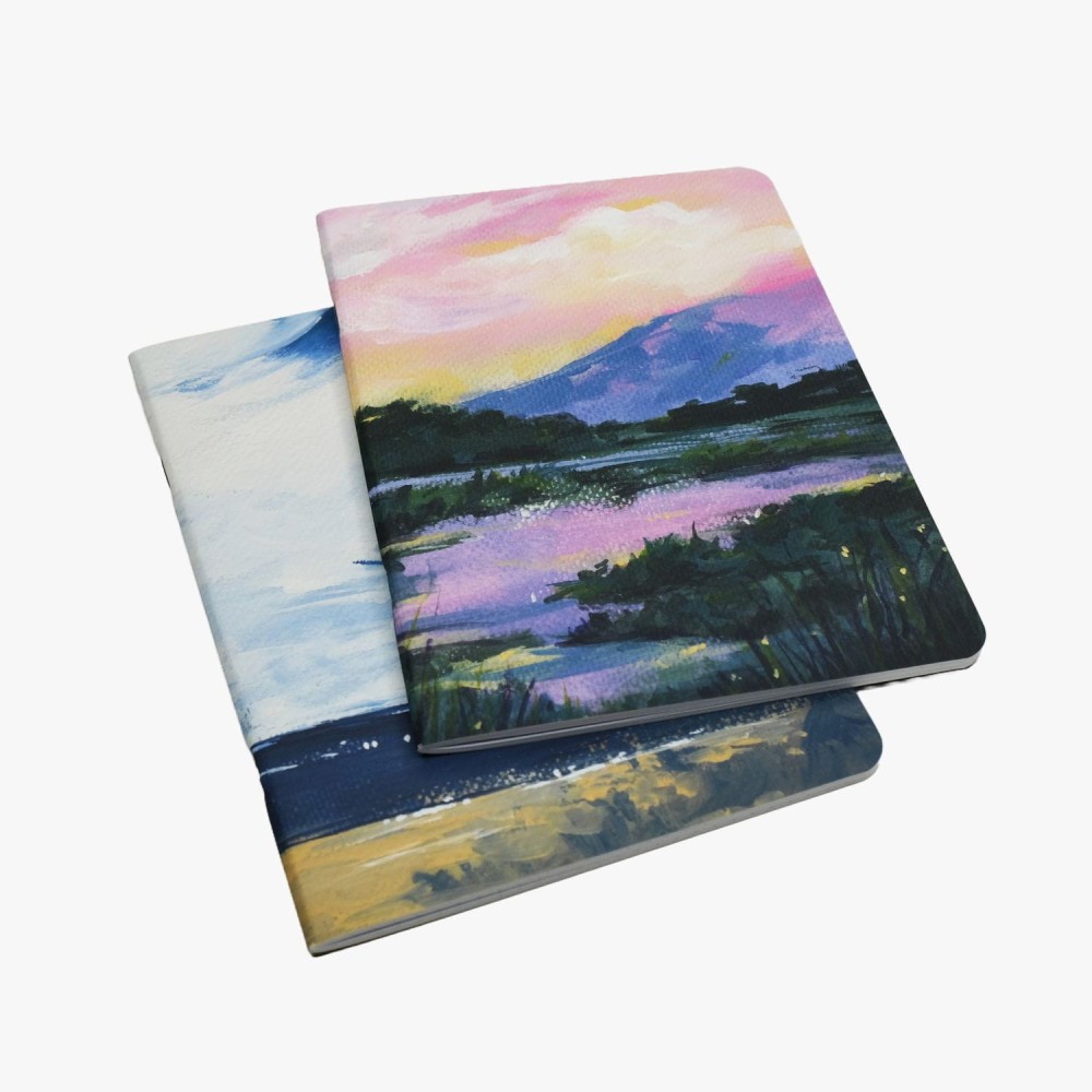 Set of dotted notebooks Serenity & Baltic A5 - Devangari - softcover, 120 g/m2, 2 pcs.