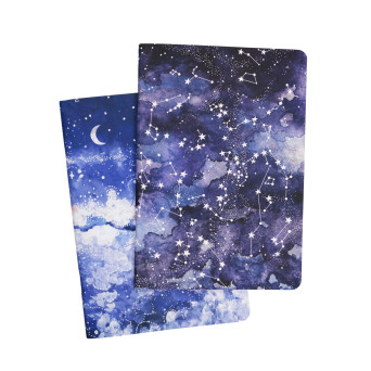 Set of dotted notebooks Night Sky & Milky Way B5 - Devangari - softcover, 120 g/m2, 2 pcs.