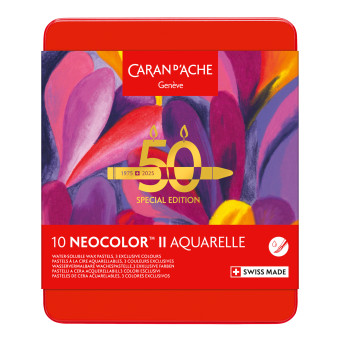 Zestaw pasteli akwarelowych Neocolor II Pop - Caran d'Ache - 10 szt.