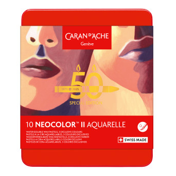 Neocolor II Portrait water-soluble wax pencils set - Caran d'Ache - 10 pcs.