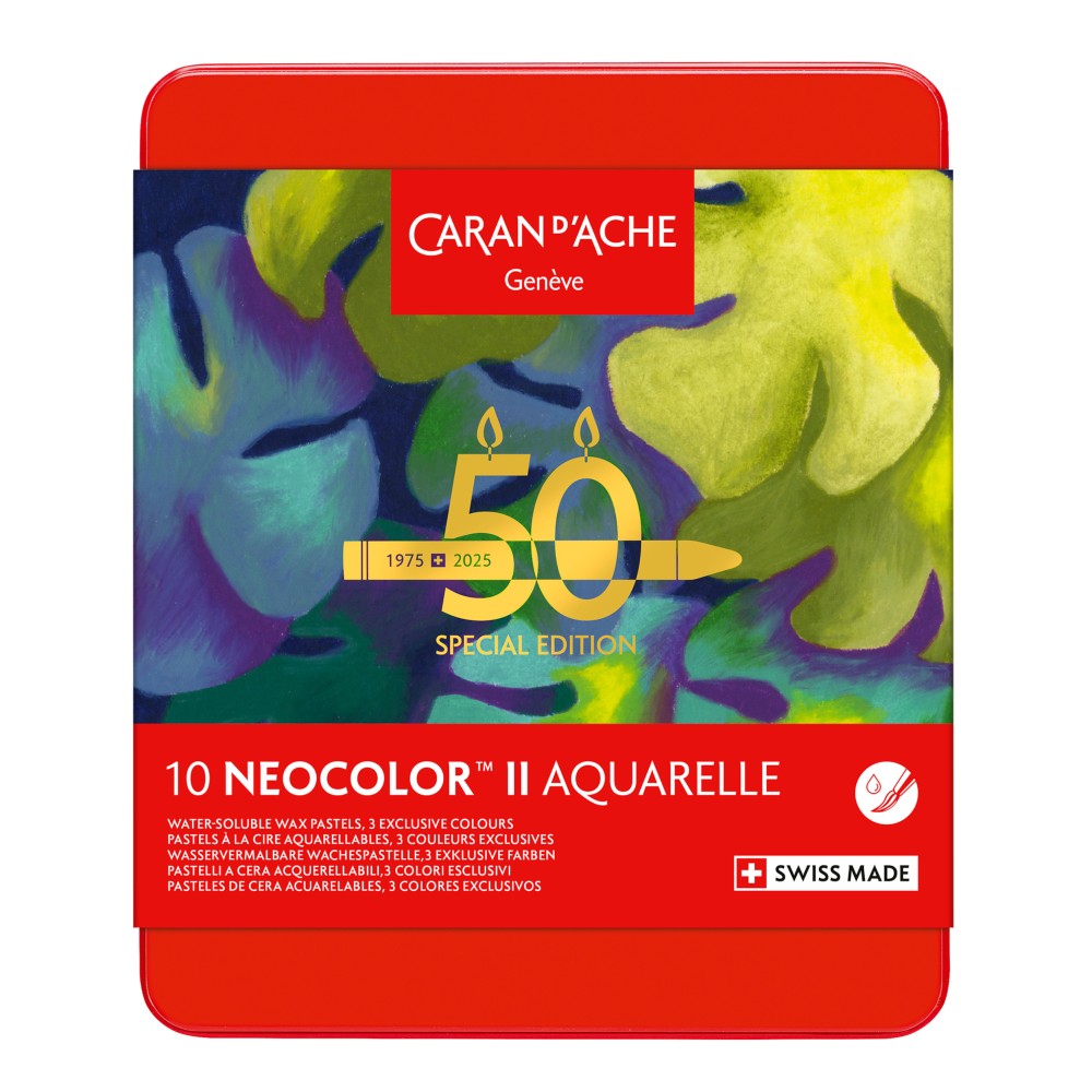 Zestaw pasteli akwarelowych Neocolor II Lush - Caran d'Ache - 10 szt.
