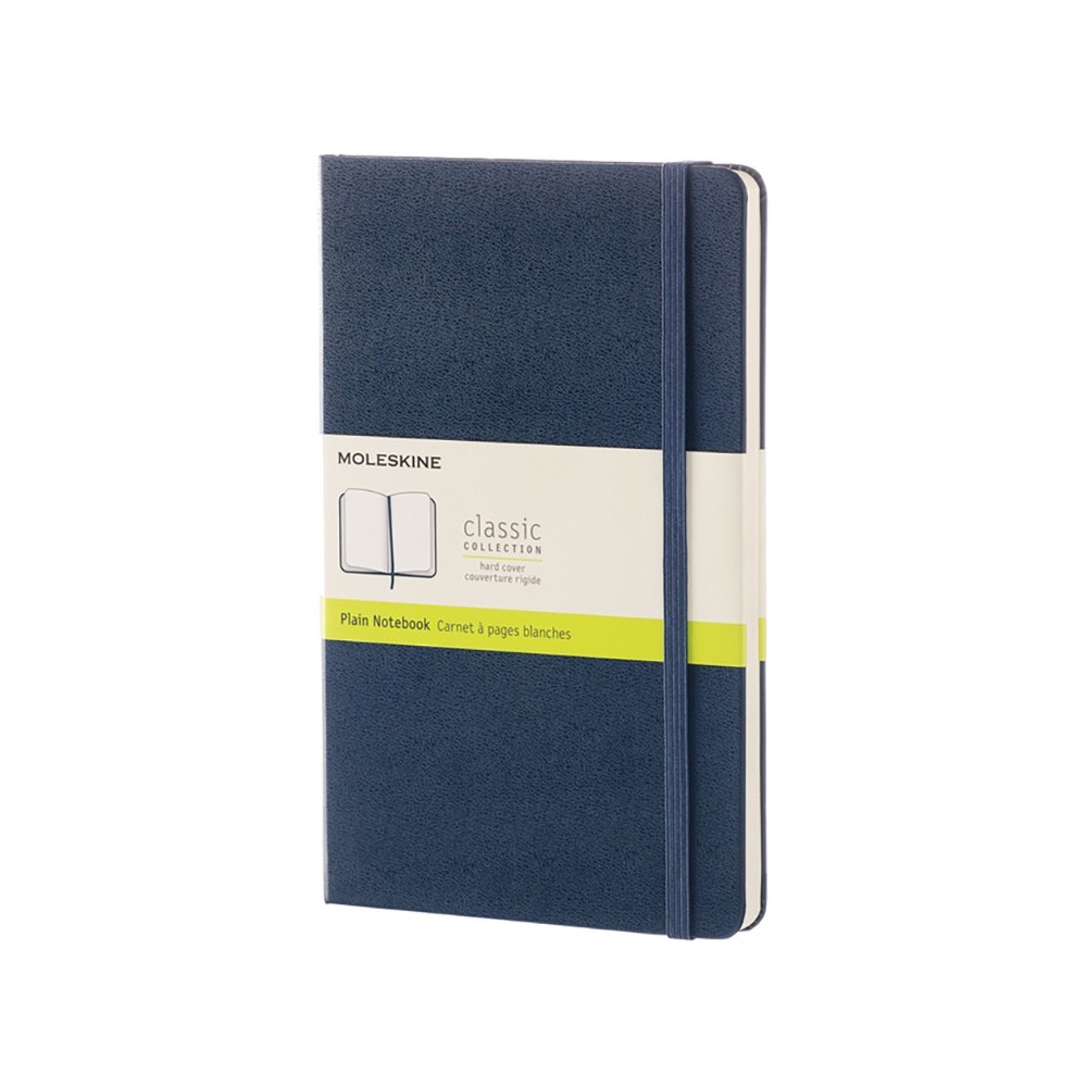 Notatnik gładki Classic 13 x 21 cm - Moleskine - granatowy twarda okładka