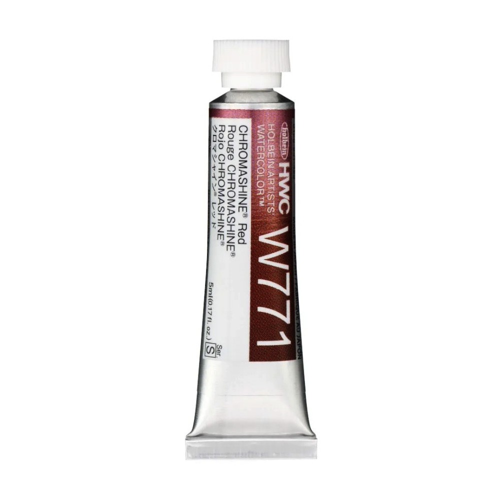 Artists' Watercolor paint - Holbein - Chromashine Red, 5 ml