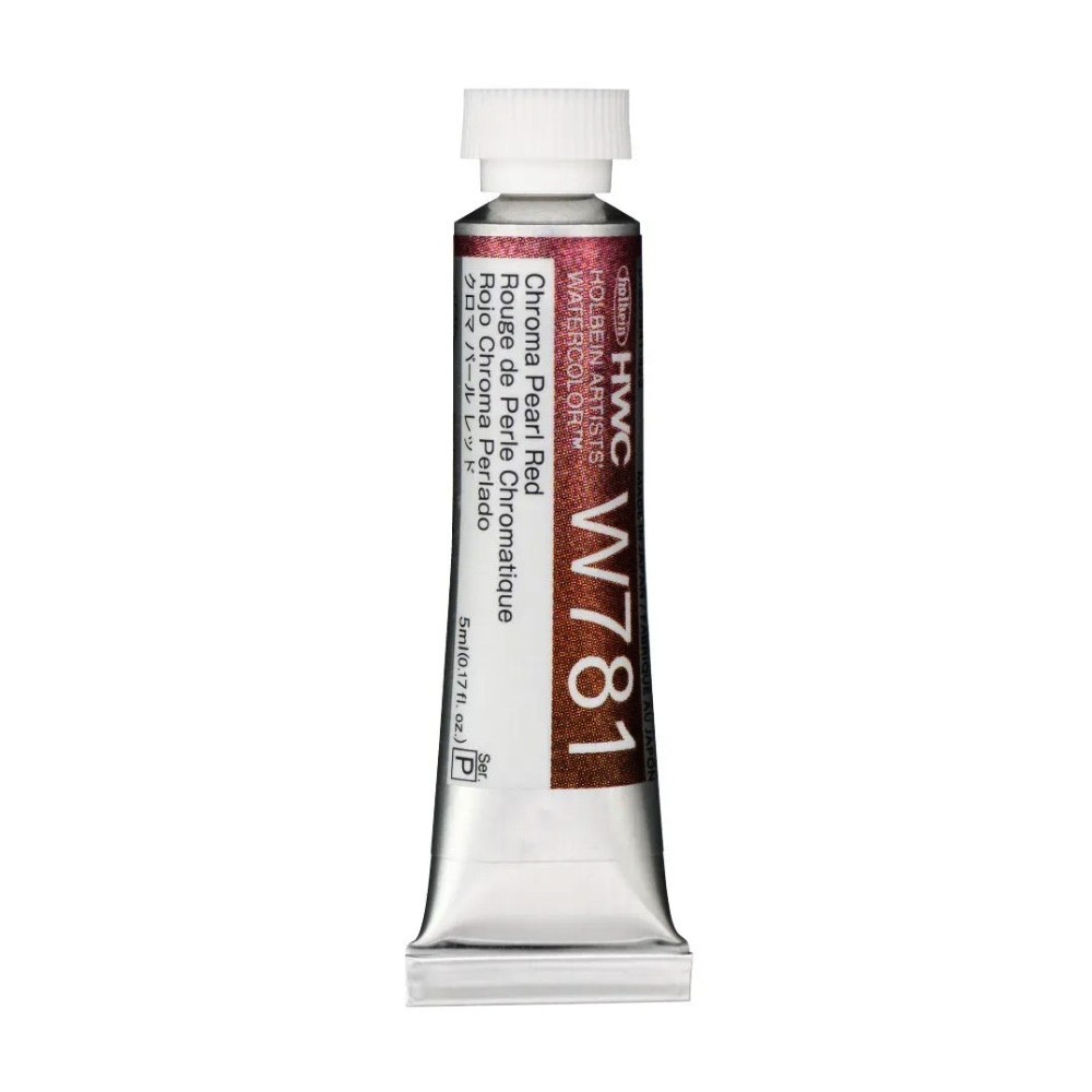 Artists' Watercolor paint - Holbein - Chroma Pearl Red, 5 ml