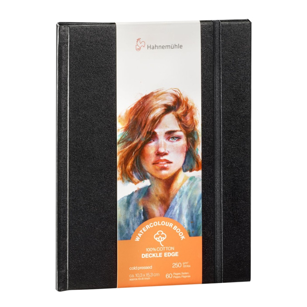 Szkicownik do akwareli Watercolour Book Deckle Edge 10,3 x 15,3 cm - Hahnemühle - 250 g, 30 ark.
