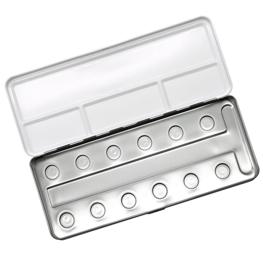 Pojemnik metalowy na 12 farb - Coliro Pearl Colors - czarny