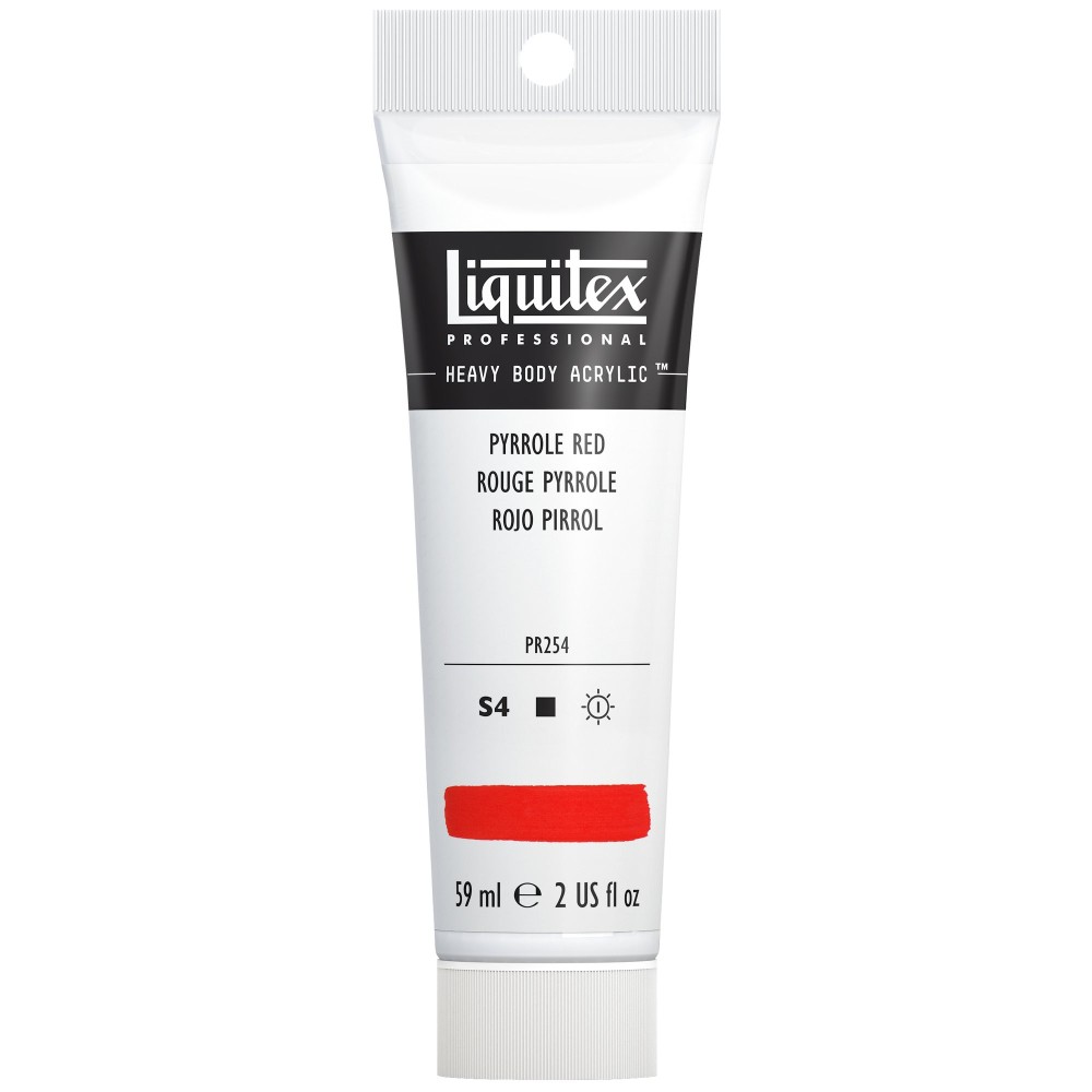 Farba akrylowa Heavy Body - Liquitex - Pyrrole Red, 59 ml