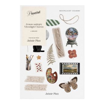 Diary stickers Moonlight Charms - Jaśnie Plan