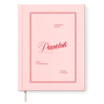 Diary 16 x 21 cm - Jaśnie plan - pink