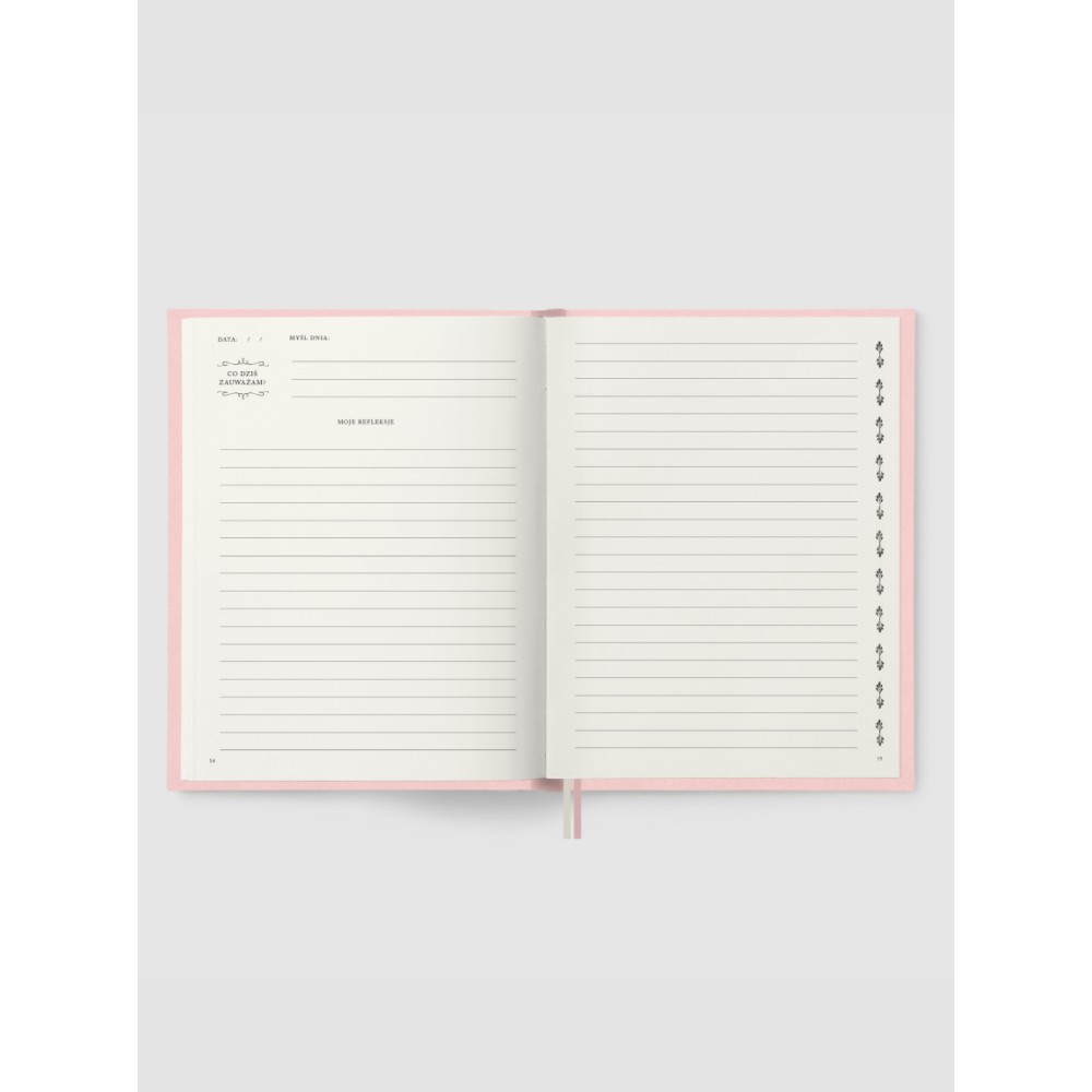 Diary 16 x 21 cm - Jaśnie plan - pink