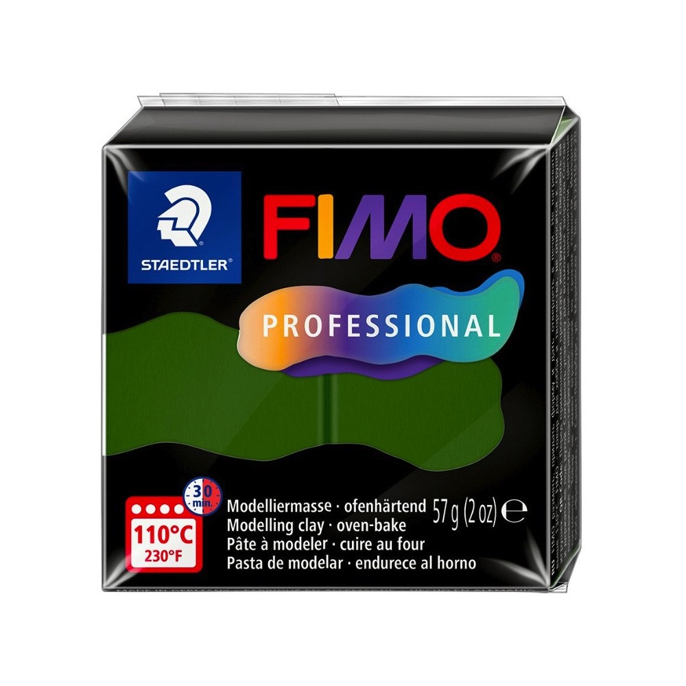 Masa termoutwardzalna Fimo Professional - Staedtler - zieleń liści, 57 g