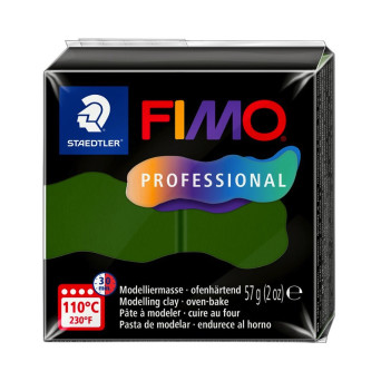 Masa termoutwardzalna Fimo Professional - Staedtler - zieleń liści, 57 g