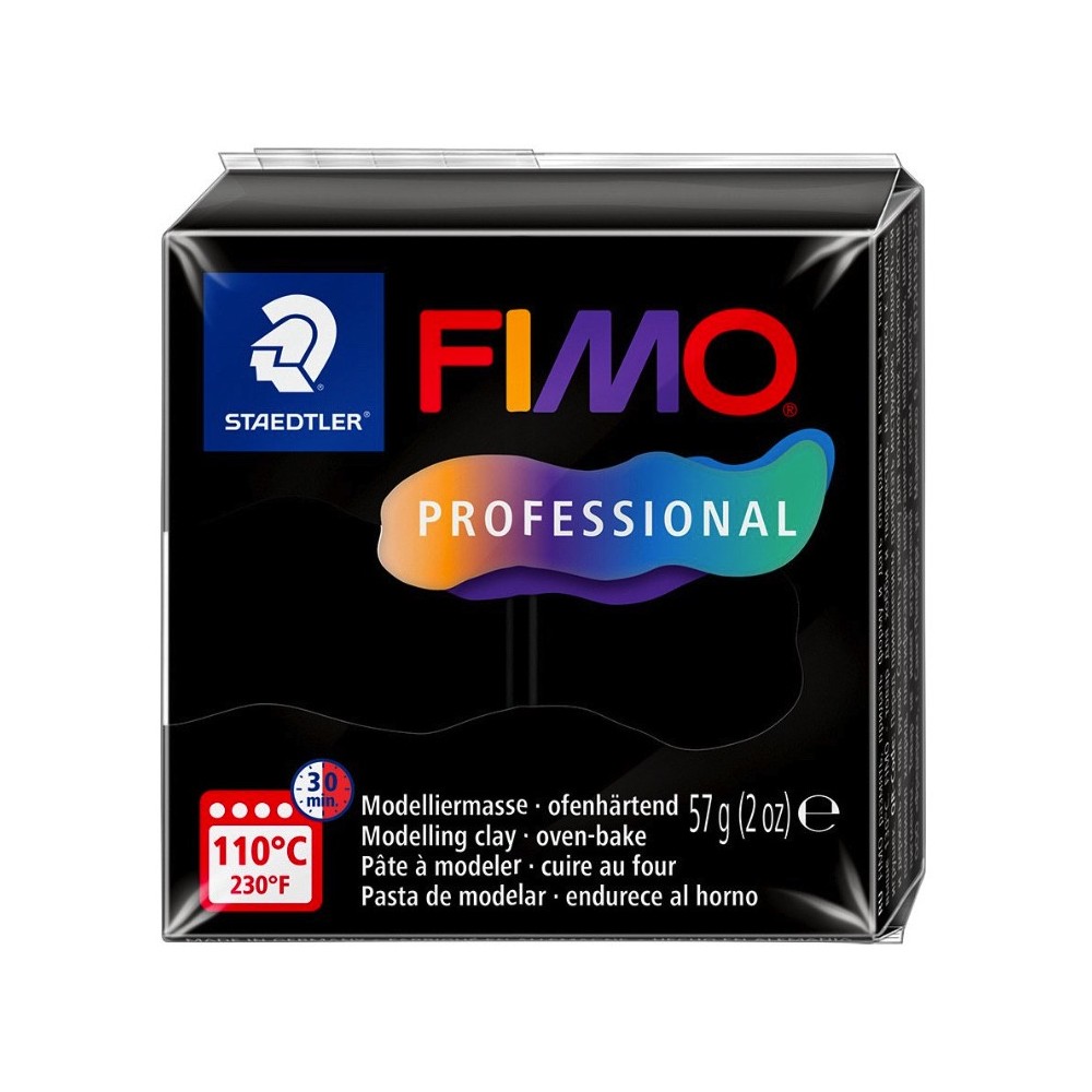 Masa termoutwardzalna Fimo Professional - Staedtler - czarna, 57 g