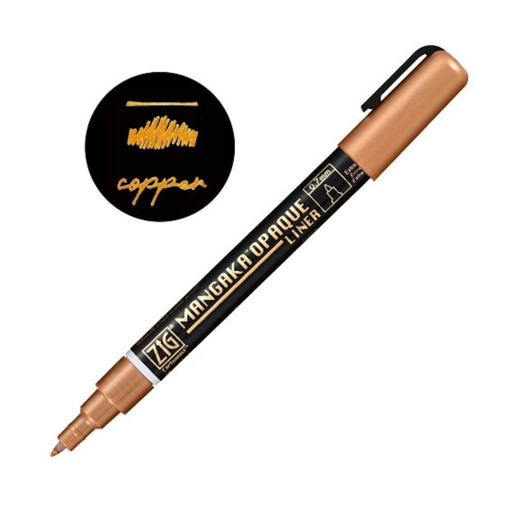 ZIG Cartoonist Mangaka Opaque Liner pen - Kuretake - Copper, 0,7 mm