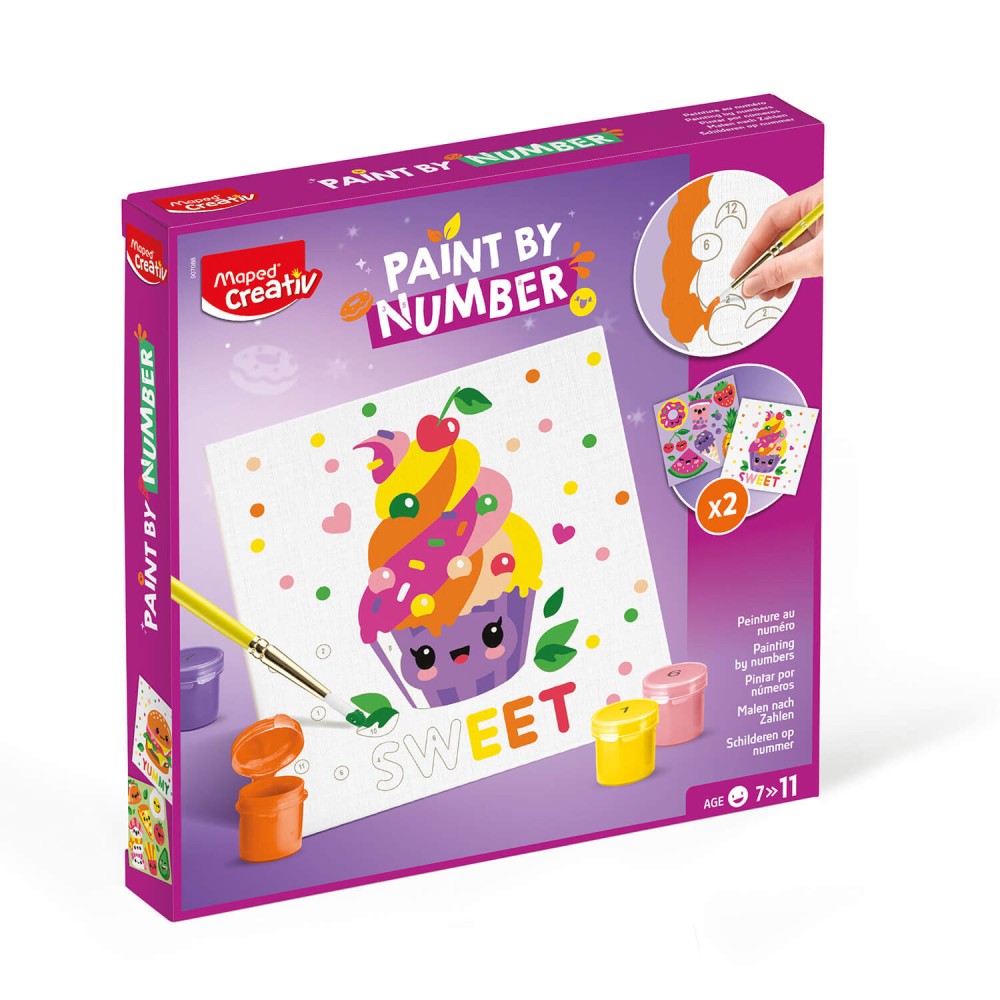 Zestaw do malowania po numerach - Maped - Sweet
