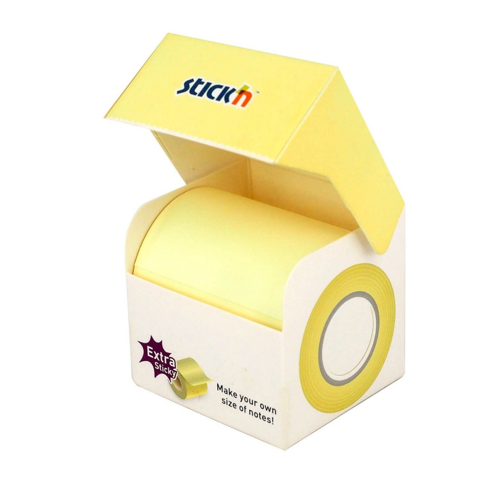 Roll sticky notes Stick'N - pastel yellow, 5 cm x 10 m