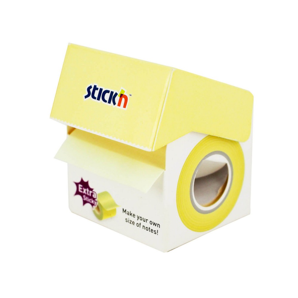 Roll sticky notes Stick'N - pastel yellow, 5 cm x 10 m