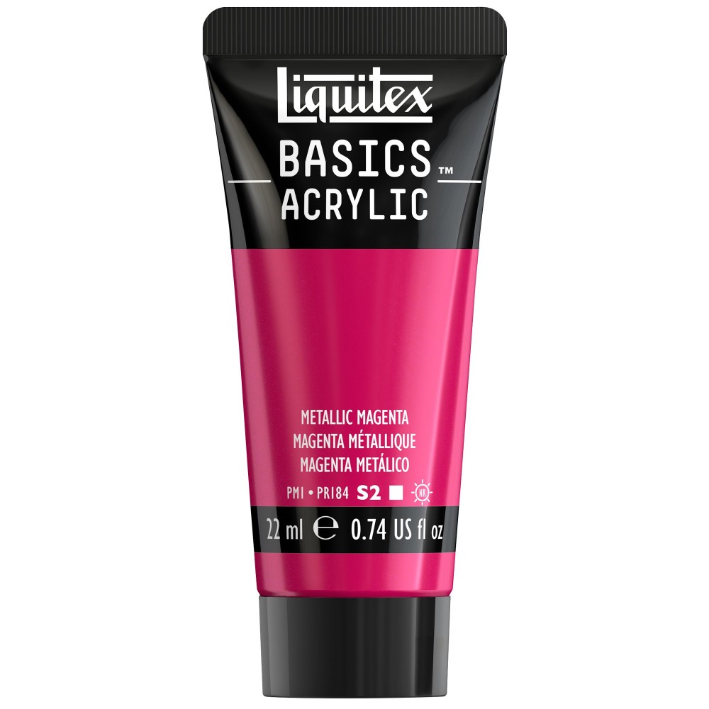 Farba akrylowa Basics Acrylic - Liquitex - 342, Metallic Magenta, 22 ml