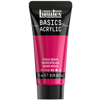 Farba akrylowa Basics Acrylic - Liquitex - 342, Metallic Magenta, 22 ml