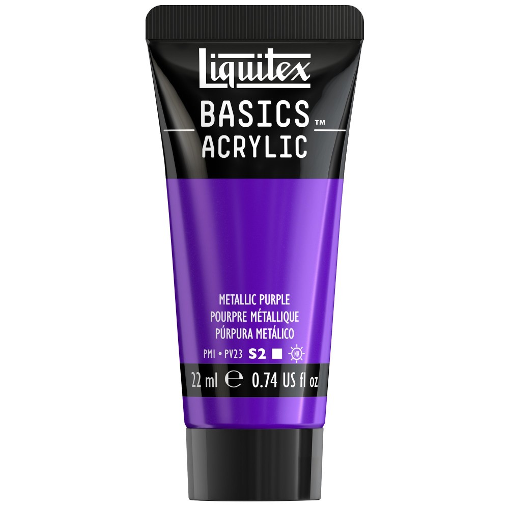 Farba akrylowa Basics Acrylic - Liquitex - 340, Metallic Purple, 22 ml