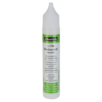 Masking fluid pen for watercolors - Schmincke - white, 25 ml