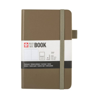 Ruled Notebook 9 x 14 cm - Sakura - Cinder, hardcover, 140 g/m2