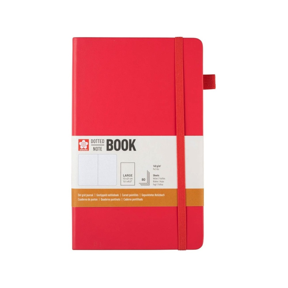 Dotted Notebook 13 x 21 cm - Sakura - Plum Blossom, hardcover, 140 g/m2