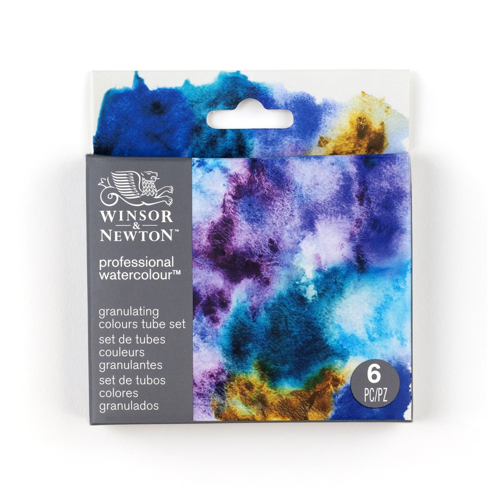 Zestaw akwareli Professional Granulating - Winsor & Newton - 6 x 5 ml